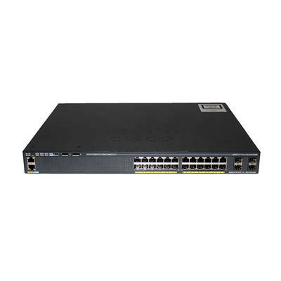 WS-C2960X-24PD-L 24 पोर्ट नेटवर्क स्विच ईथरनेट स्विच 24xGE PoE 370W 2x10G